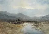 Bogland by William Percy French, watercolour, sold Jan 2021