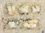 Grid by John Kingerlee, 2019, oil on board, sold Jan 2021