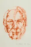 Self Portrait by Louis le Brocquy, 1993, limited edition lithograph - numbered 42 from an edition of 100, sold Jan 2021