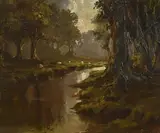 Wicklow River by James Humbert Craig, oil on board, sold Jan 2021