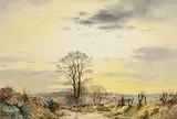 Evening Light by Frank Egginton, watercolour, sold Jan 2021