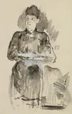 Candlelight by John Butler Yeats, watercolour, sold Jan 2021