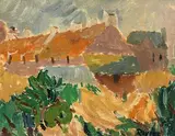 Elizabeth Rivers, Landscape with Houses