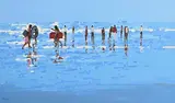 Along the Shore by John Morris, oil on board, sold Jan 2021