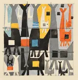 Colin Middleton, Mural I, gouache