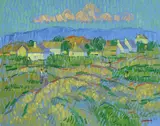 Village, Connemara by Desmond Carrick, oil on board, sold Jan 2021