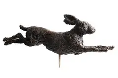 Stephen McKeown, Prancing Hare, bronze - number 2 from an edition of 8