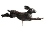 Stephen McKeown, Prancing Hare, bronze - number 2 from an edition of 8