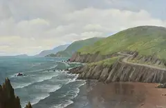 Dingle Peninsula, Co. Kerry by Gerard Marjoram, oil on canvas, sold Jan 2021