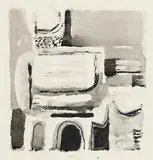 Colin Middleton, Mother and Child, watercolour
