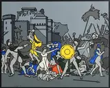 Robert Ballagh, Rapine of the Sabine Woman, 1973, limited edition screenprint - artist's proof