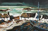 The Wild Atlantic Isles by J.P. Rooney, oil on board, sold Jan 2021