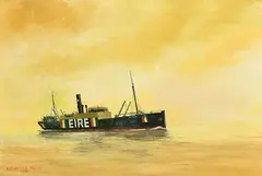 Kenneth King, SS City of Limerick, 1981, oil on board
