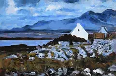 Michael Hanrahan, Connemara Evening, oil on board