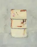 Cherith McKinstry, Rusty Oil Drum, oil on card