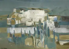 Eric Patton, Quarry, 1964, oil on canvas board