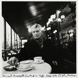 John Minihan, Samuel Beckett Seated in Cafe, Paris, 1985, silver gelatin print - numbered 39 from an edition of 100