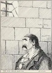 Jack Butler Yeats, The Old Buccaneer, pen and ink drawing