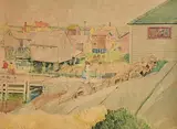 Harry Kernoff, The Fishing Port, 1957, watercolour