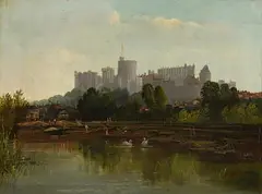 James Baylis Allan, Windsor Castle, oil on canvas