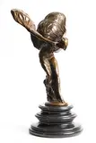 Spirit of Ecstasy by Charles Robinson Sykes British, bronze on granite base, sold Nov 2020