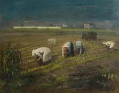 George Weissbort, The Gleaners, 1965, oil on board