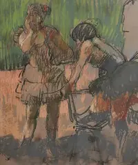 The Rehearsal by Tom Coates, pastel, offered Nov 2020