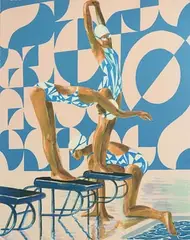 Benjamin Senior, Stroke Tempo, 2016, limited edition lithograph - numbered 16 from an edition of 100