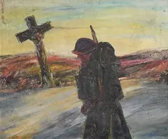 Senator Edward Augustine McGuire, Soldier of Destiny, oil on canvas board