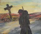 Senator Edward Augustine McGuire, Soldier of Destiny, oil on canvas board