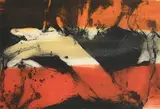 Hughie O'Donoghue, The Falling Cup, 2005, limited edition carborundum lithograph - numbered 19 from an edition of 20