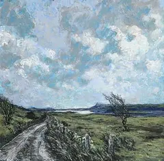Lough Mask by Bernard Reynolds, oil on board, sold Nov 2020