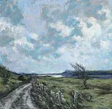 Bernard Reynolds, Lough Mask, oil on board