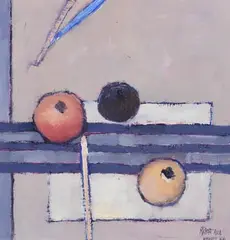 Richard J. Croft, Still Life, oil on panel
