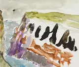 Barrie Cooke, Loop Head II, 2008, watercolour