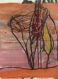 Nora van den Berg, Abstract I, mixed media on paper