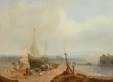 19th Century English School, Merchants Boat, oil on canvas