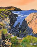Dorothee Roberts French, Cloher Head, Dingle Peninsula, acrylic on canvas
