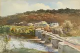 Wycliffe Egginton, Essex Bridge, River Trent, watercolour