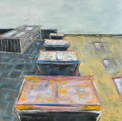 Andrej Getman, Room with a View, 2020, oil on canvas