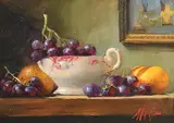 Mat Grogan, Still Life, oil on board