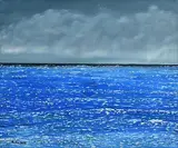 Pauline Walsh, Storm, oil on canvas board