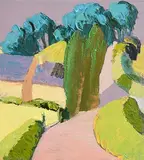 John Jobson, Near Ashford, Wicklow, oil on board