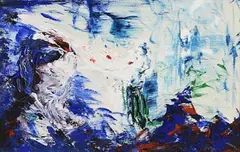 Jack Butler Yeats, Man Hearing an Old Song, 1949, oil on board