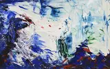Jack Butler Yeats, Man Hearing an Old Song, 1949, oil on board