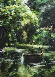 Mark O'Neill, Secluded Pond, 2004, oil on board