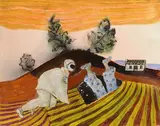 Gerard Dillon, Hole in the Hill, c.1959, mixed media and collage