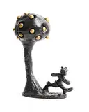 Patrick O'Reilly, The Apple Tree, 2017, bronze and gold leaf