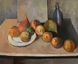 Peter Collis, Still Life on Tabletop, oil on canvas