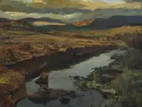 Edith Oenone Sommerville, West of Ireland Landscape, oil on canvas laid on board